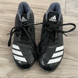 Adidas black and white soccer shoes size 2